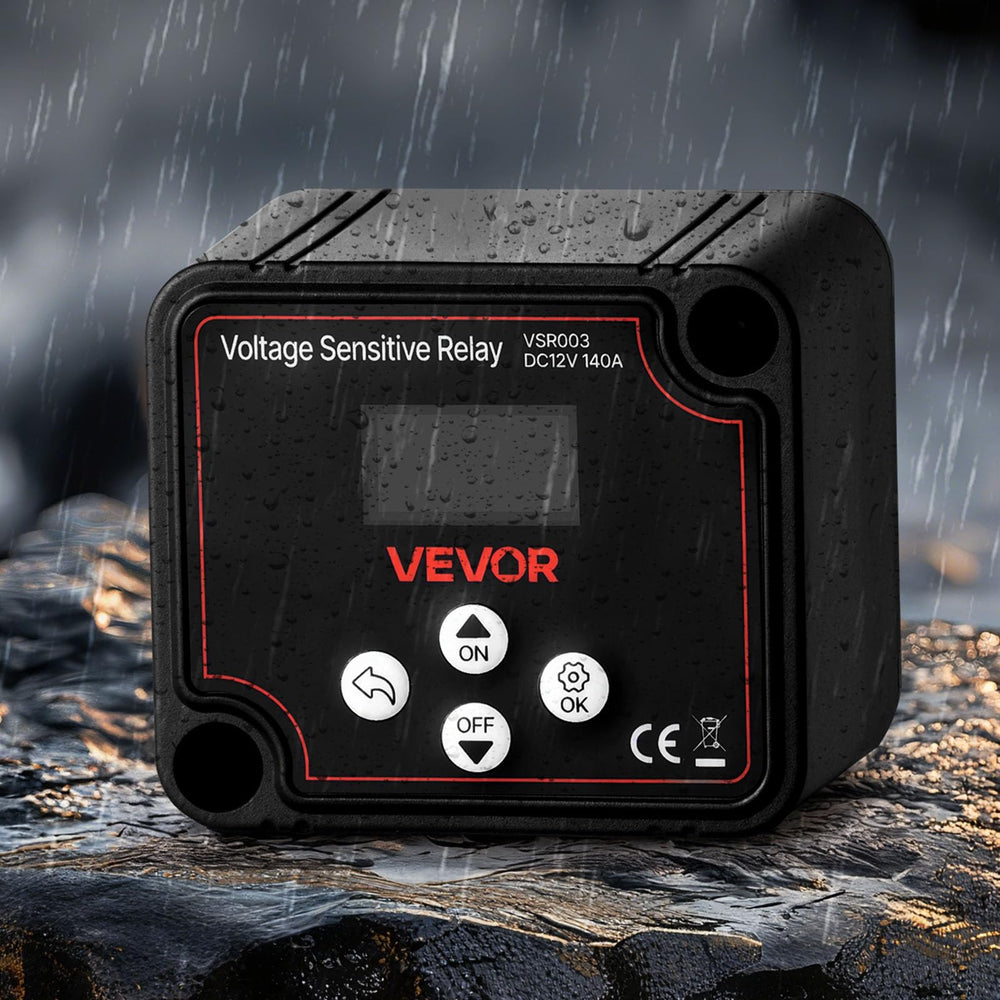 VEVOR split-charge isolator installation-friendly design simplifies setup for vehicles.
