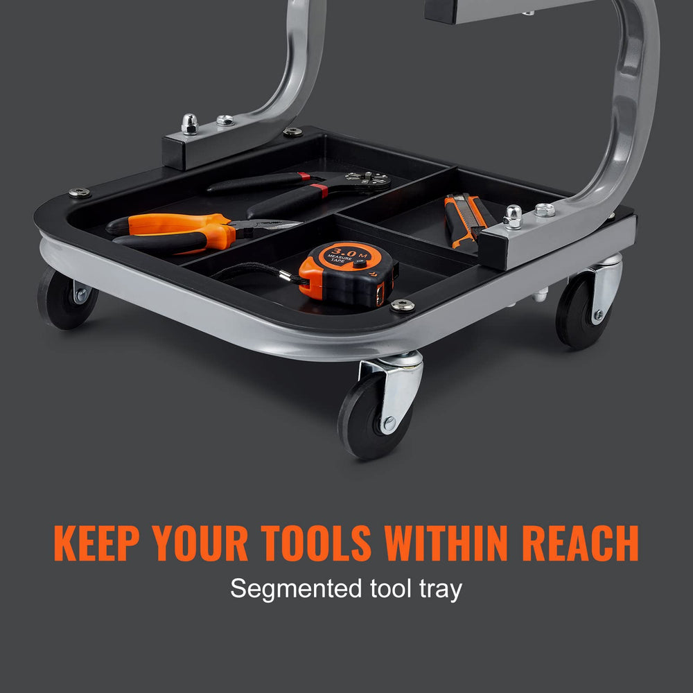 VEVOR three-part tool compartments help classify parts and tools.