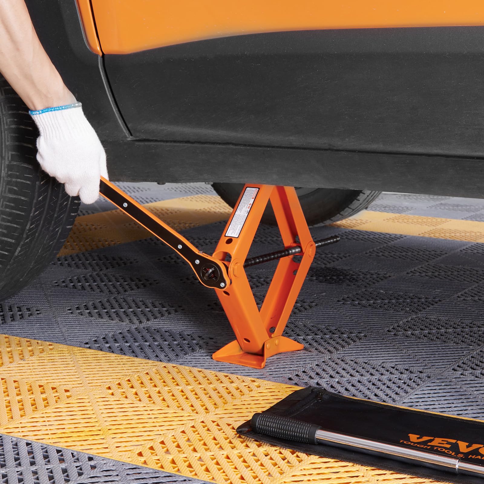Tire change kit included for fast roadside repairs