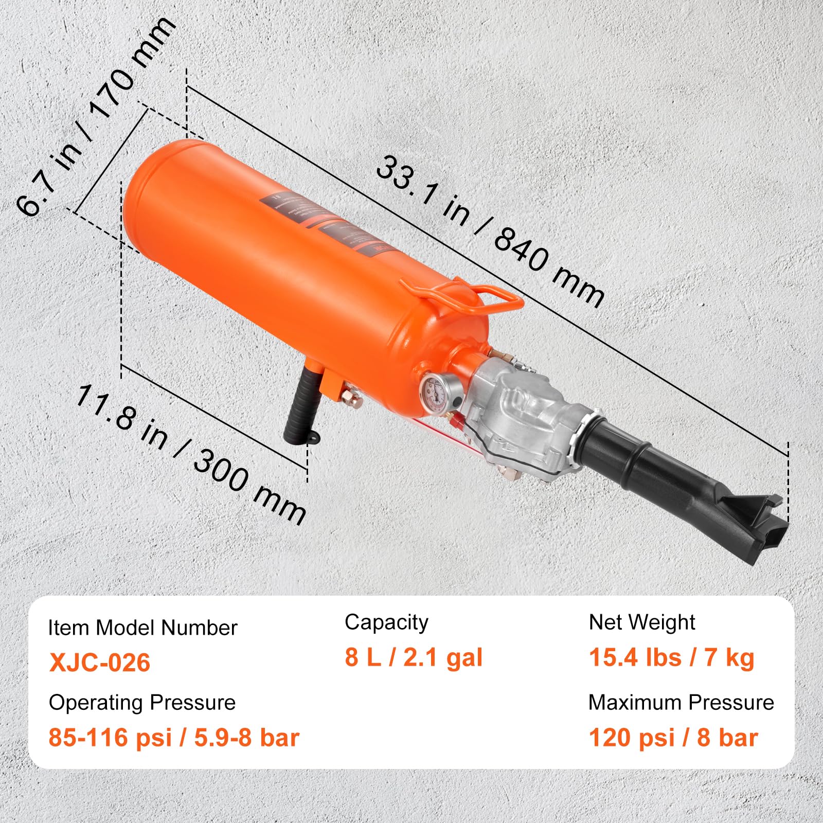 VEVOR Tire Seater high-flow exhaust valve enables efficient deflation.