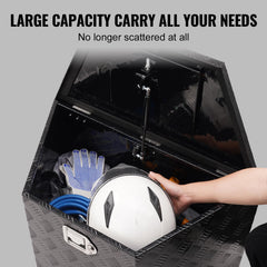 VEVOR trailer tongue box gas strut supports smooth opening.
