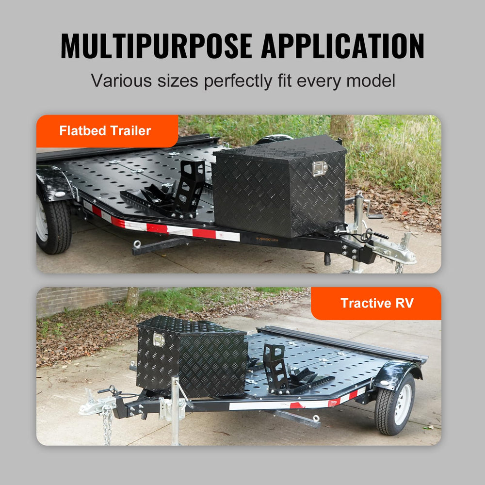 VEVOR trailer tongue box spacious 39x16.5x12 storage space.
