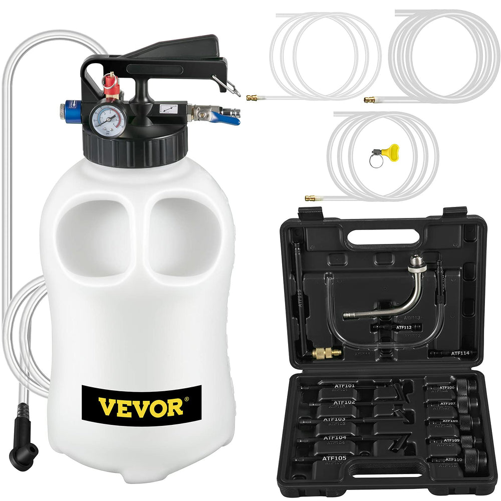 VEVOR transmission fluid pump 10L capacity enables quick extraction in the shop
