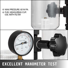 VEVOR transparent fuel cup 0.8L with Bosch filter for clear testing