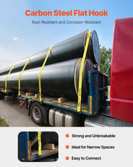 VEVOR truck straps heat-treated strength ensures reliable tie-down performance.