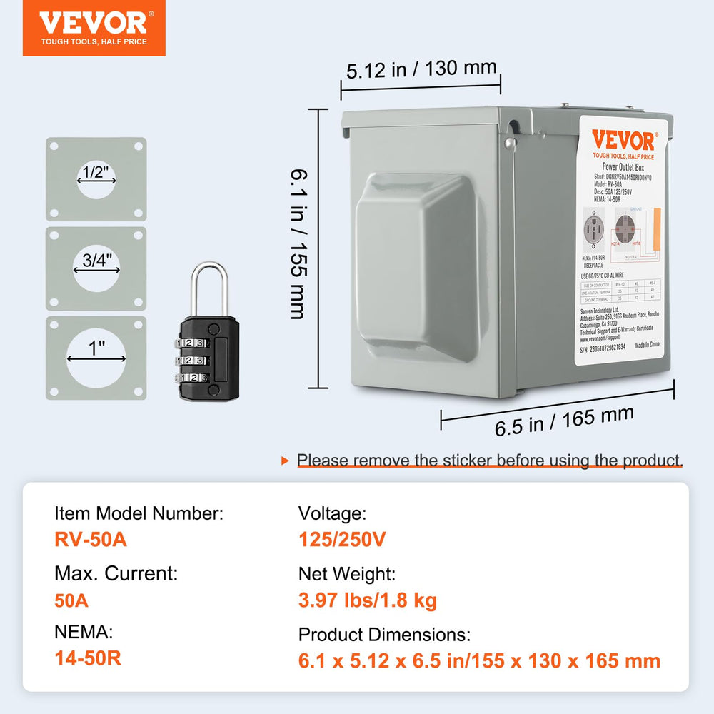 VEVOR versatile outdoor charging solution for RVs, EVs, and tools