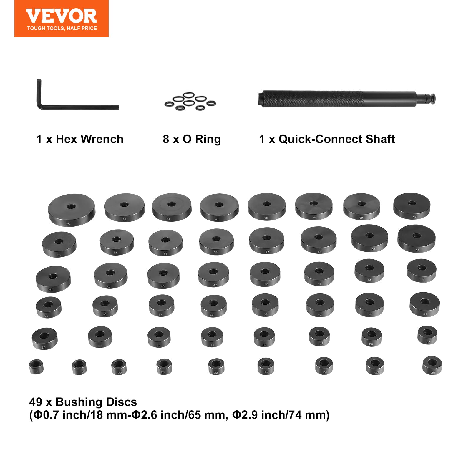 VEVOR waterproof-storage-box keeps all components neatly organized