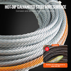 VEVOR galvanized surface resists corrosion for long-lasting performance.