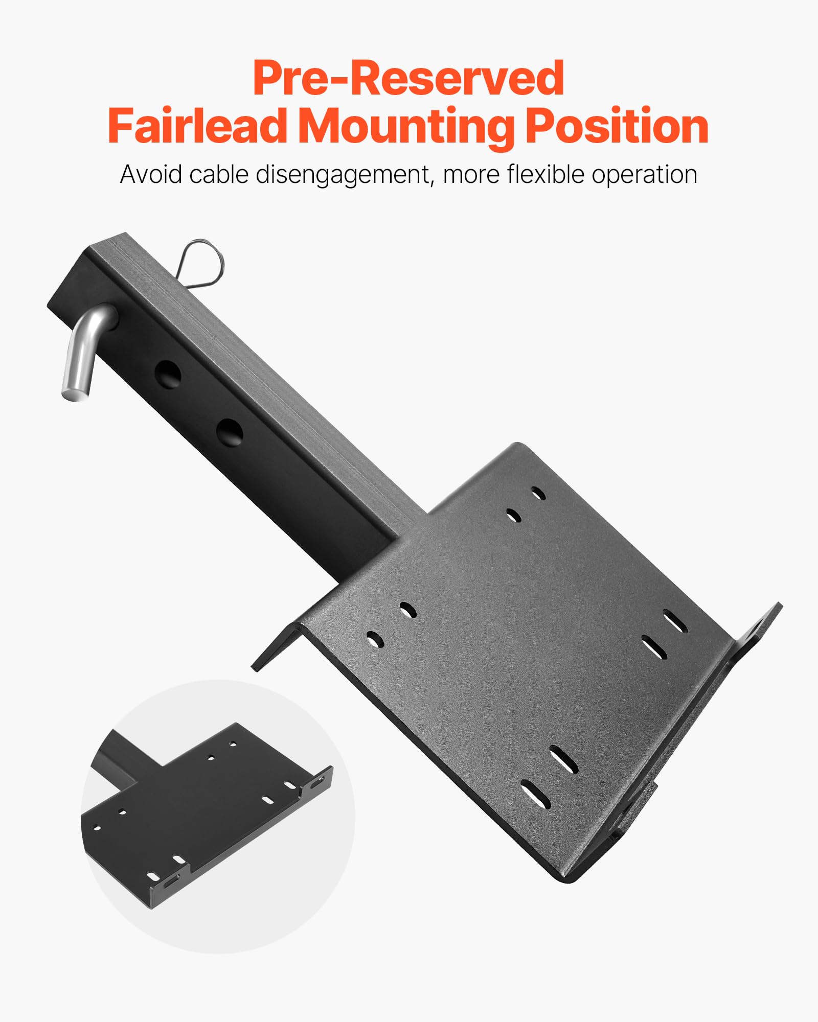 VEVOR winch mount fits 50.8mm receiver standard hitches