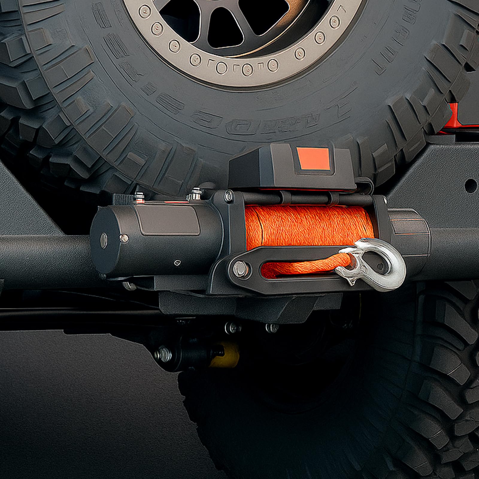 VEVOR trailer hitch winch mount shown in quick-assembly configuration