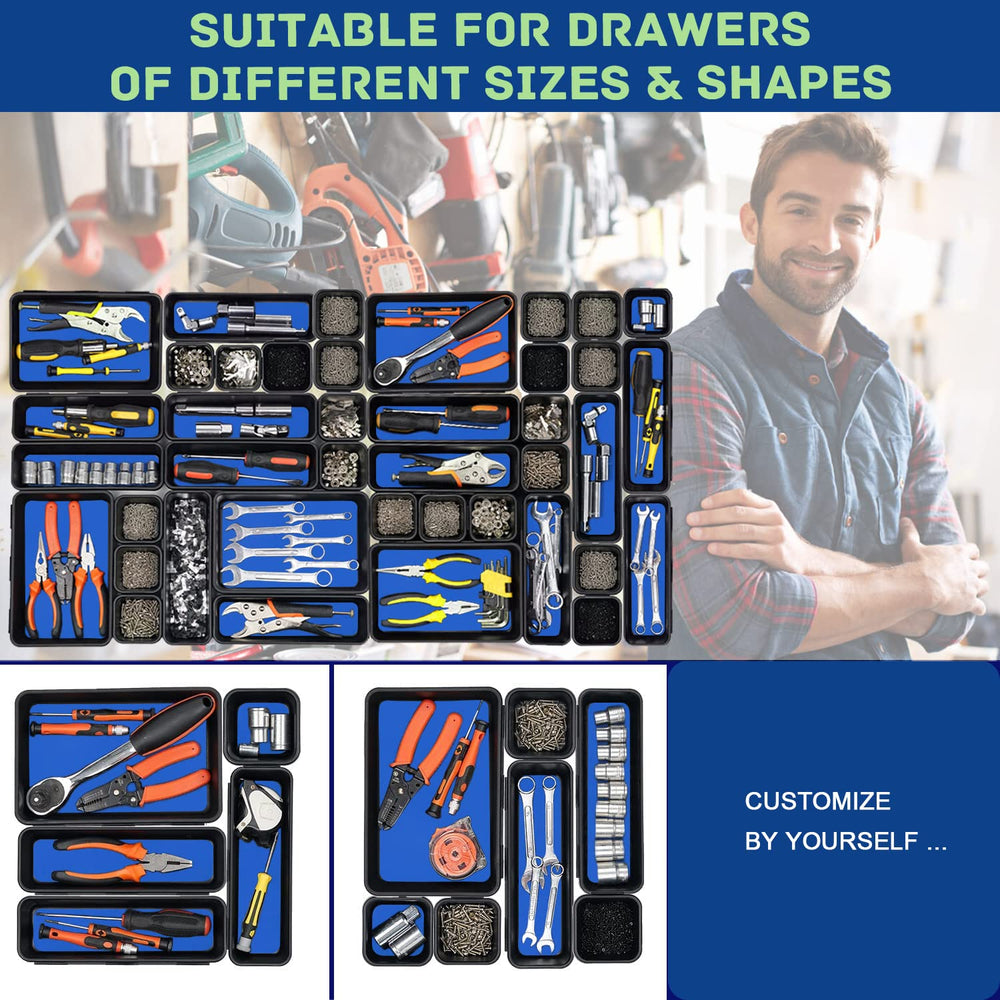 Vexercisehoop fits various drawers and tool chests for flexible storage