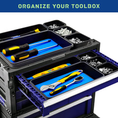 Vexercisehoop keeps tools and small parts neatly separated and accessible