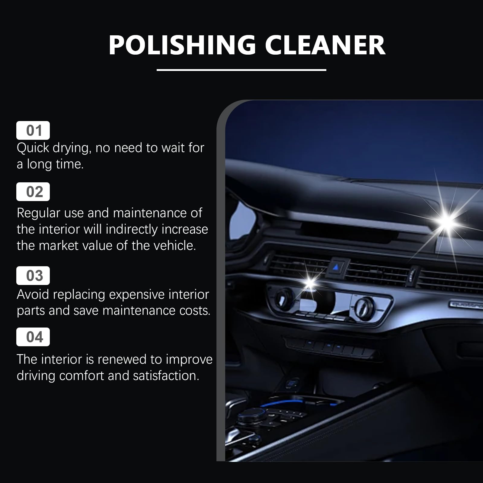 Vexoilux rubber-clean-detail brightens rubber seals evenly