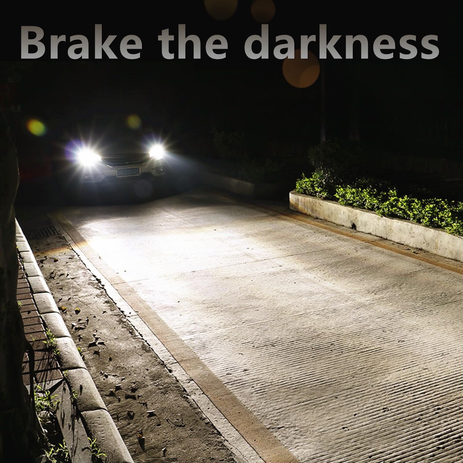 VEXONEYE H11B 4300K warm white light enhances road visibility