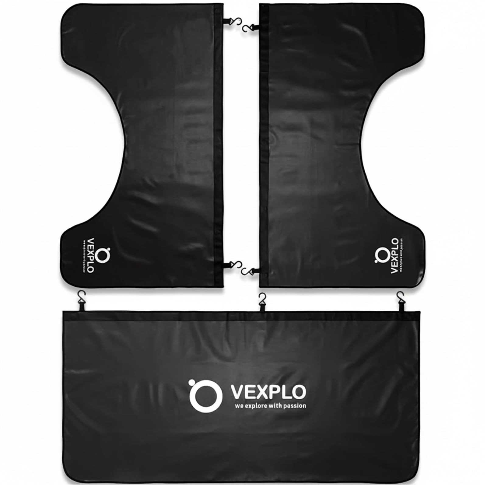 VEXPLO front fender cover with magnets protects paint during repairs.