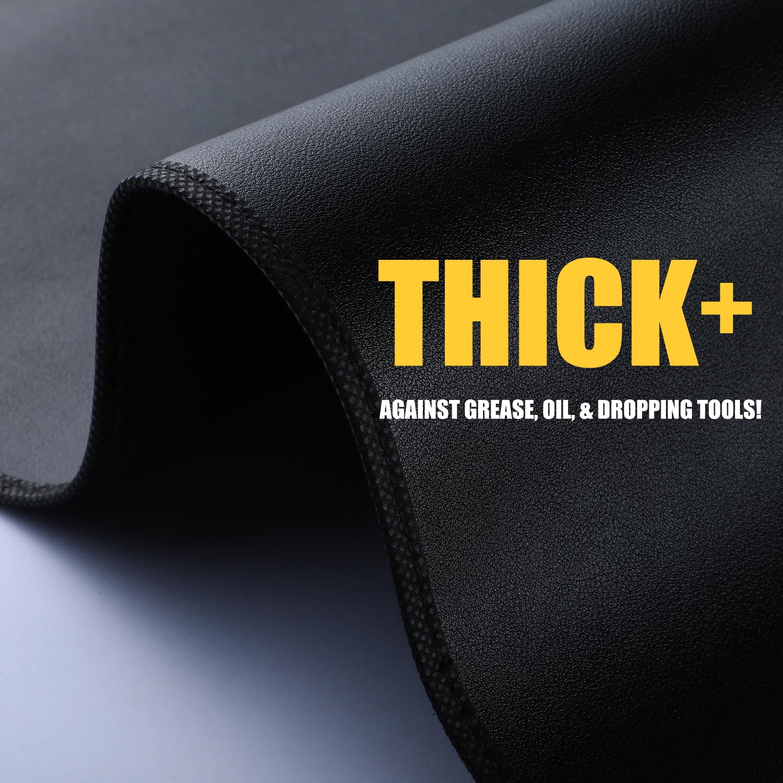 Vexplo dual-layer fender cover protects car paint while absorbing tool impact.
