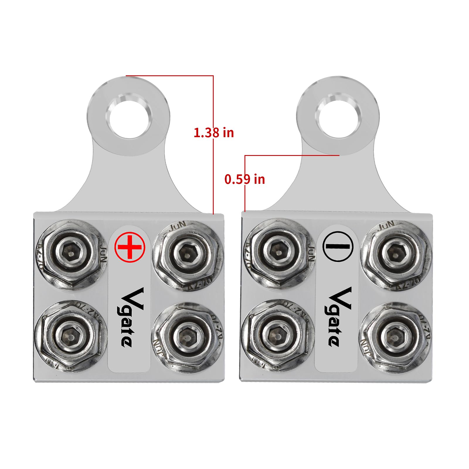 Compact Vgate 8-Way block designed for tight spaces and easy installation.