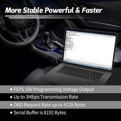 Vgate vLinker FS USB connection provides fast, reliable data transfer.