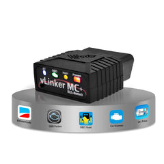Vgate vLinker MC+ Bluetooth connection enables quick pairing across Android, iOS, and Windows.
