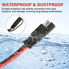 vgoviwin weatherproof SAE plug cover protecting from dust and moisture