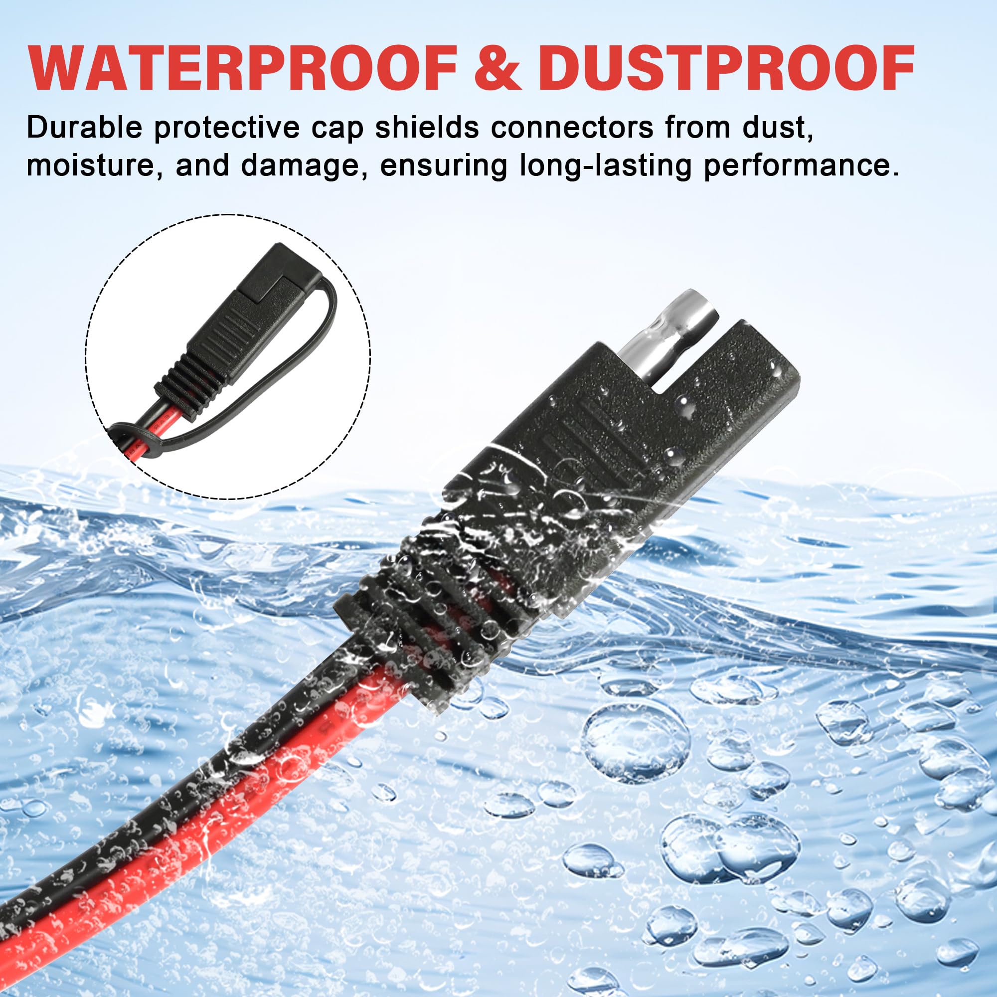 VGOVIWIN weatherproof insulation protects connections outdoors.