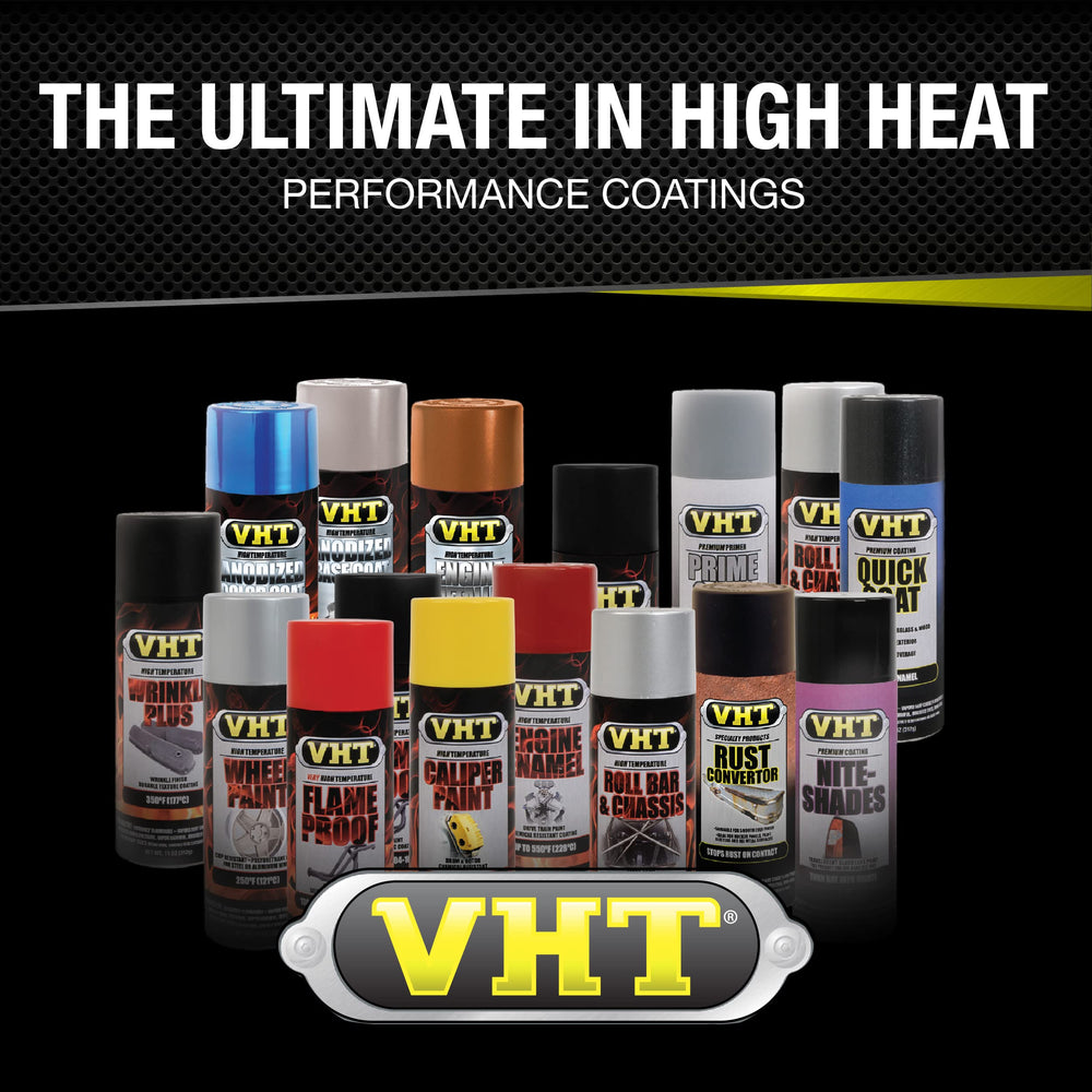 VHT coating color range includes flat grey for high-temp work