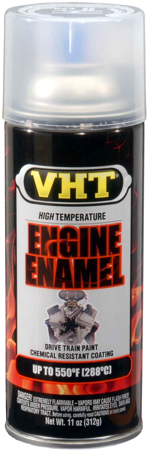 VHT SP145 engine enamel gloss clear on headers for high heat protection