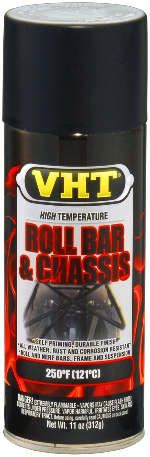 VHT SP671 Roll Bar Satin Black spray finish for rugged chassis.