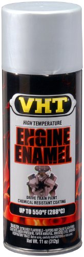 VHT SP995 engine enamel applied to aluminum components delivers heat-resistant coating.
