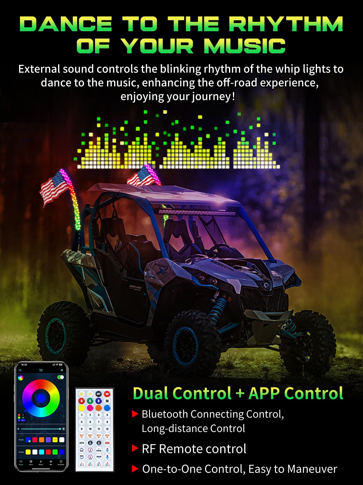 VI9000 app-control compatible with Android and iOS devices.