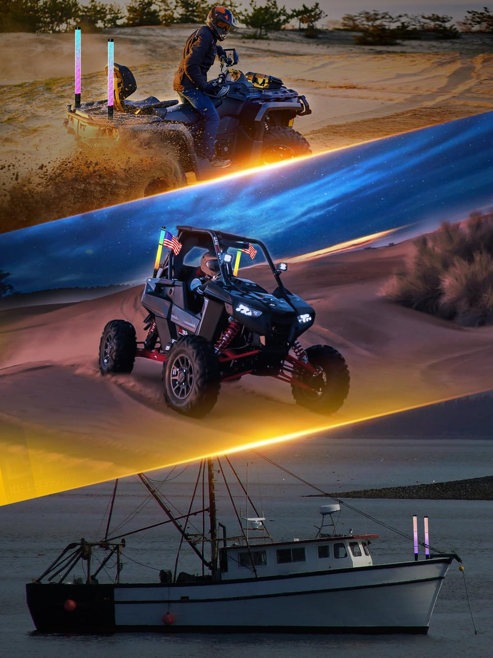 VI9000 RGB chasing effects enhance side-by-side visibility