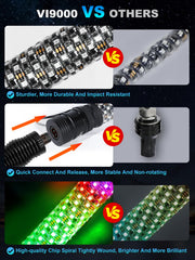 VI9000 spiral RGB chasing light adds motion and style