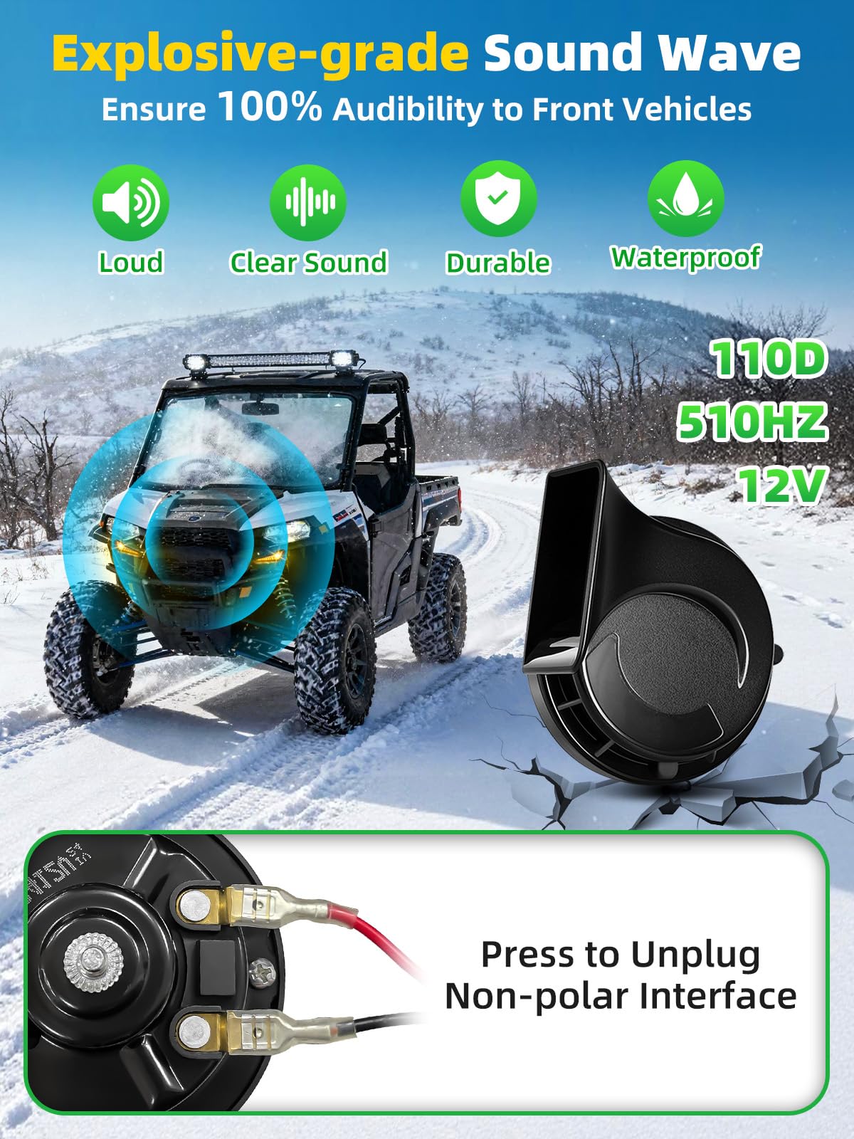 VI9000 amber turn signals perform in rain and fog to aid signaling.