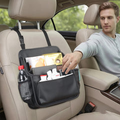 Viaviat passenger seat organizer with adjustable strap for safe reach