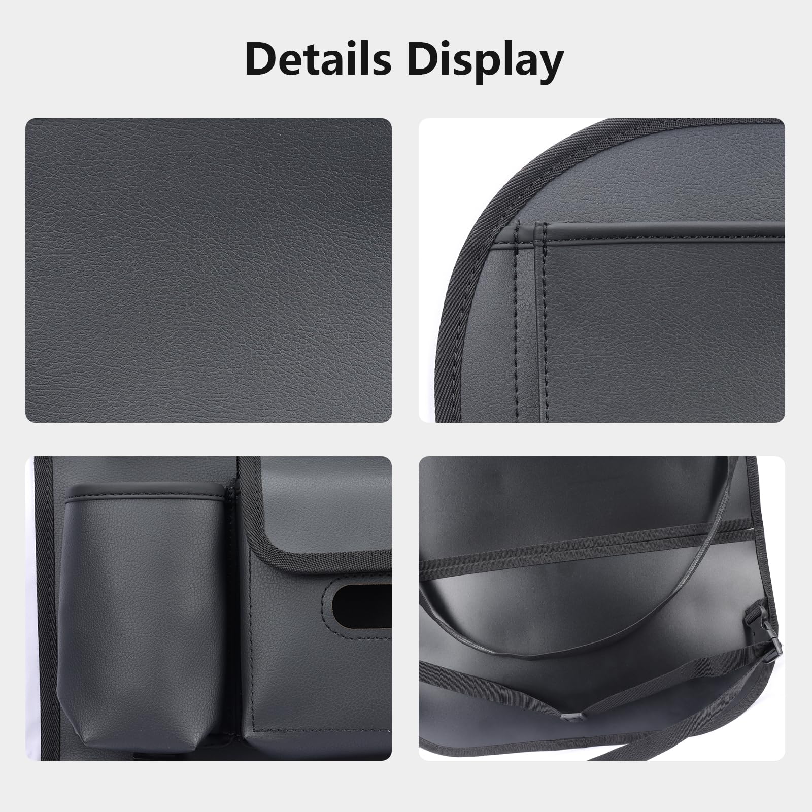 Viaviat tissue box slot adds convenient on-the-road tissue access.
