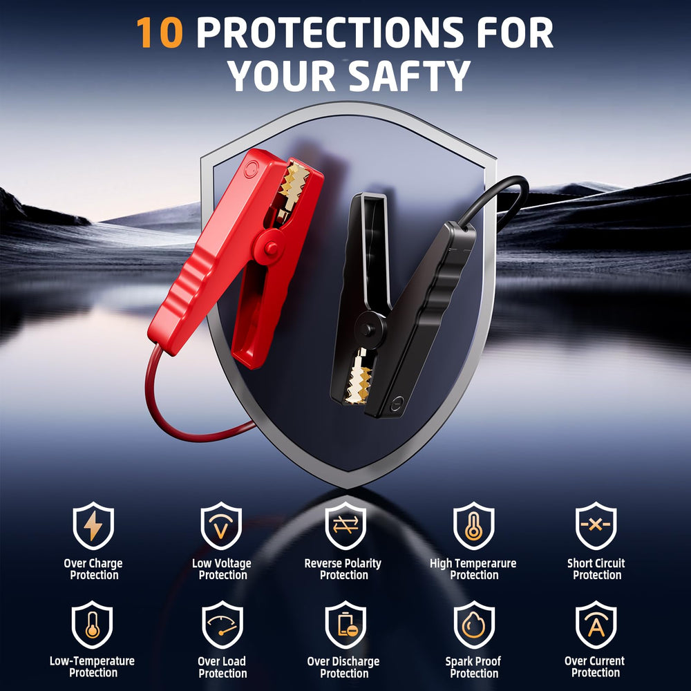 VIAXYIK bright COB LED SOS light illuminating a dark roadside for visibility