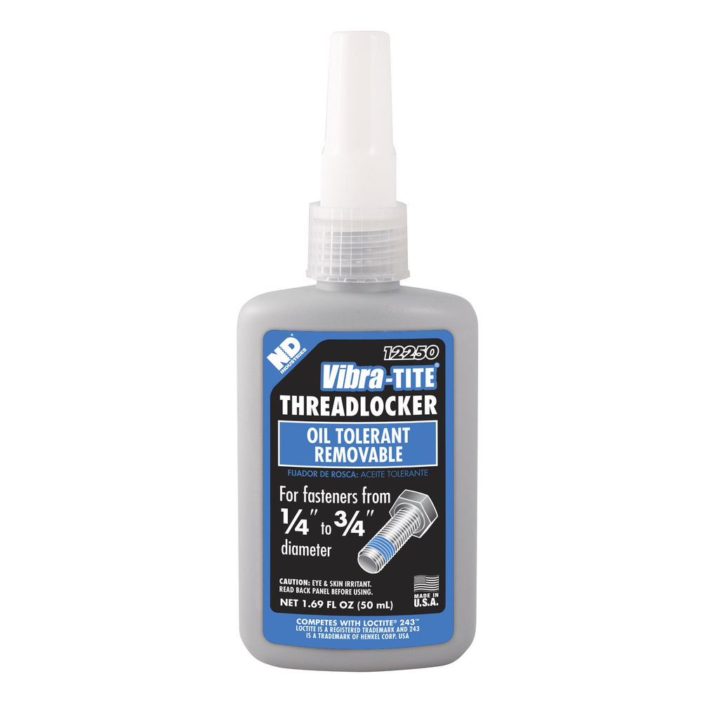 Vibra-TITE 12250 bottle pour demonstrates rapid curing for reliable thread locking