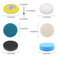 VIBRATITE car headlight restoration kit scouring pads deliver safe, effective cleaning for hazy lenses.