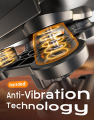 Viccux anti-shake dampener system keeps phone steadier on the move.