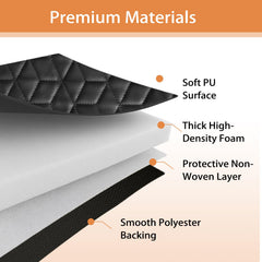 VICTORY DRIVE rolling creeper mat diamond-quilted top durable padding stays in place.
