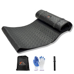 VICTORY DRIVE rolling creeper mat front view with diamond-quilted top for comfort during repairs.