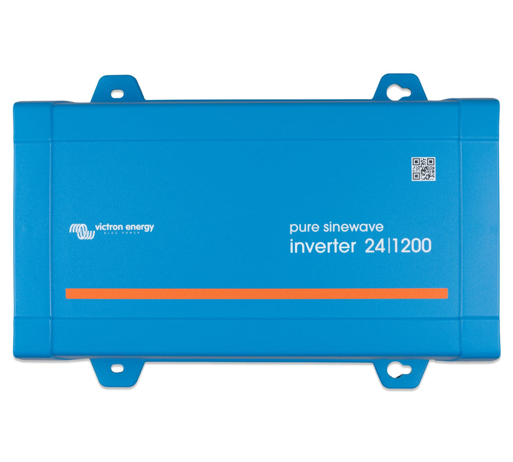 Victron Energy 1200VA front view shows compact power for portable setups.