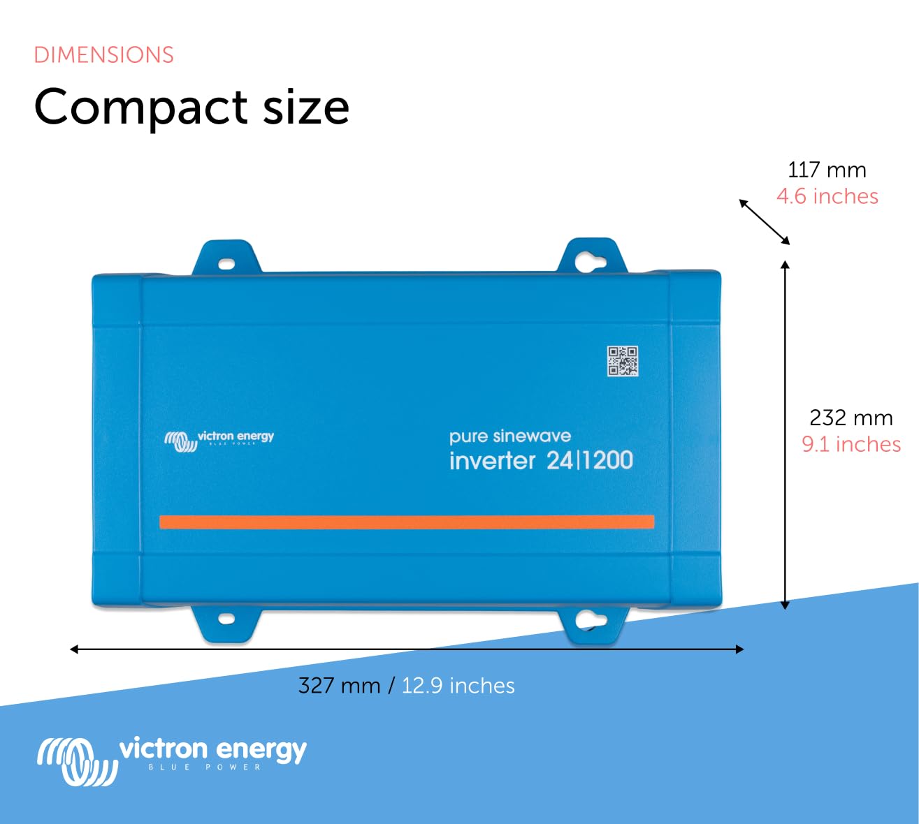 Victron Energy VE.Direct port image shows remote monitoring capability.