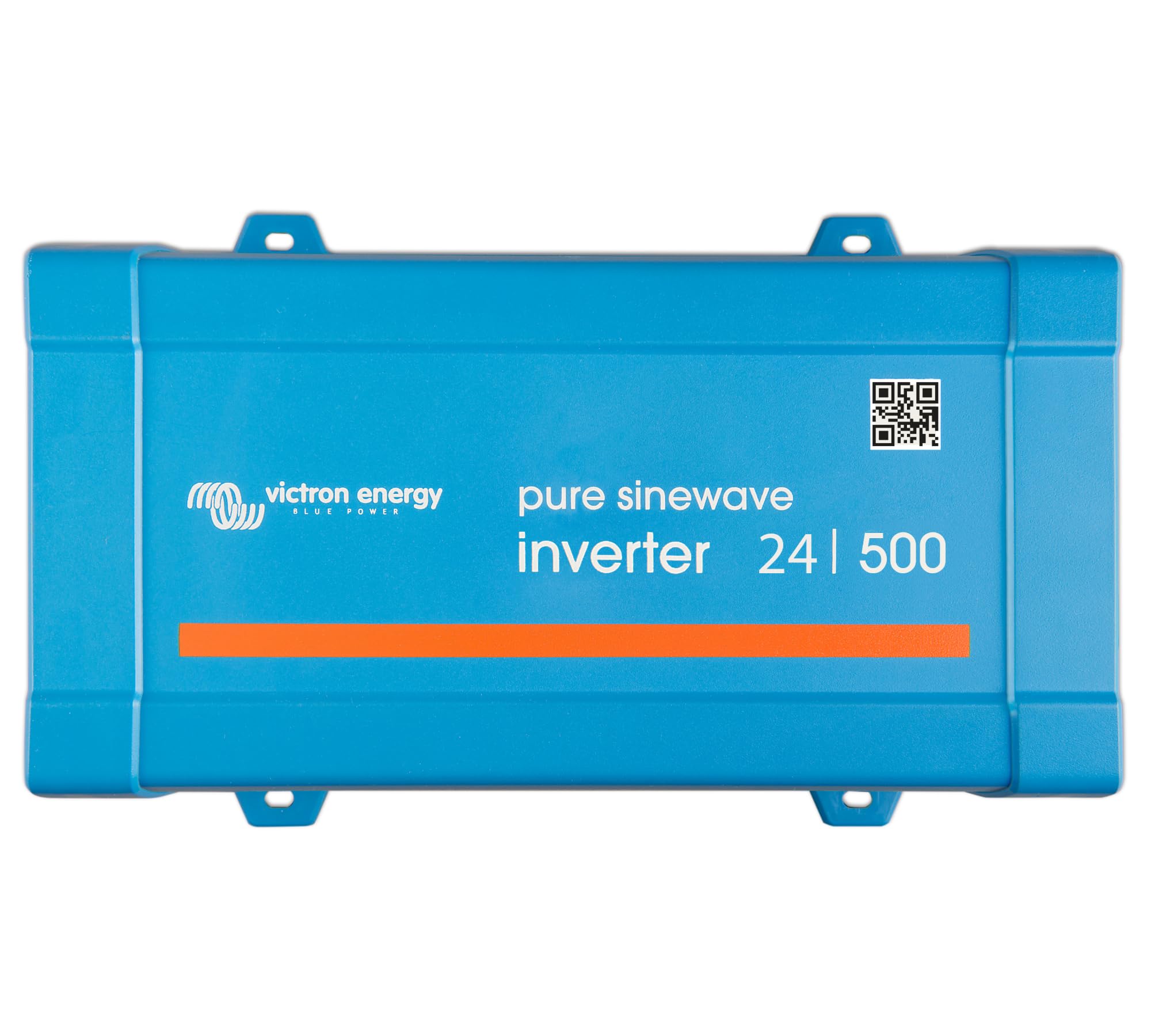 Victron Energy 500VA 24V inverter front view powering devices with pure sine output