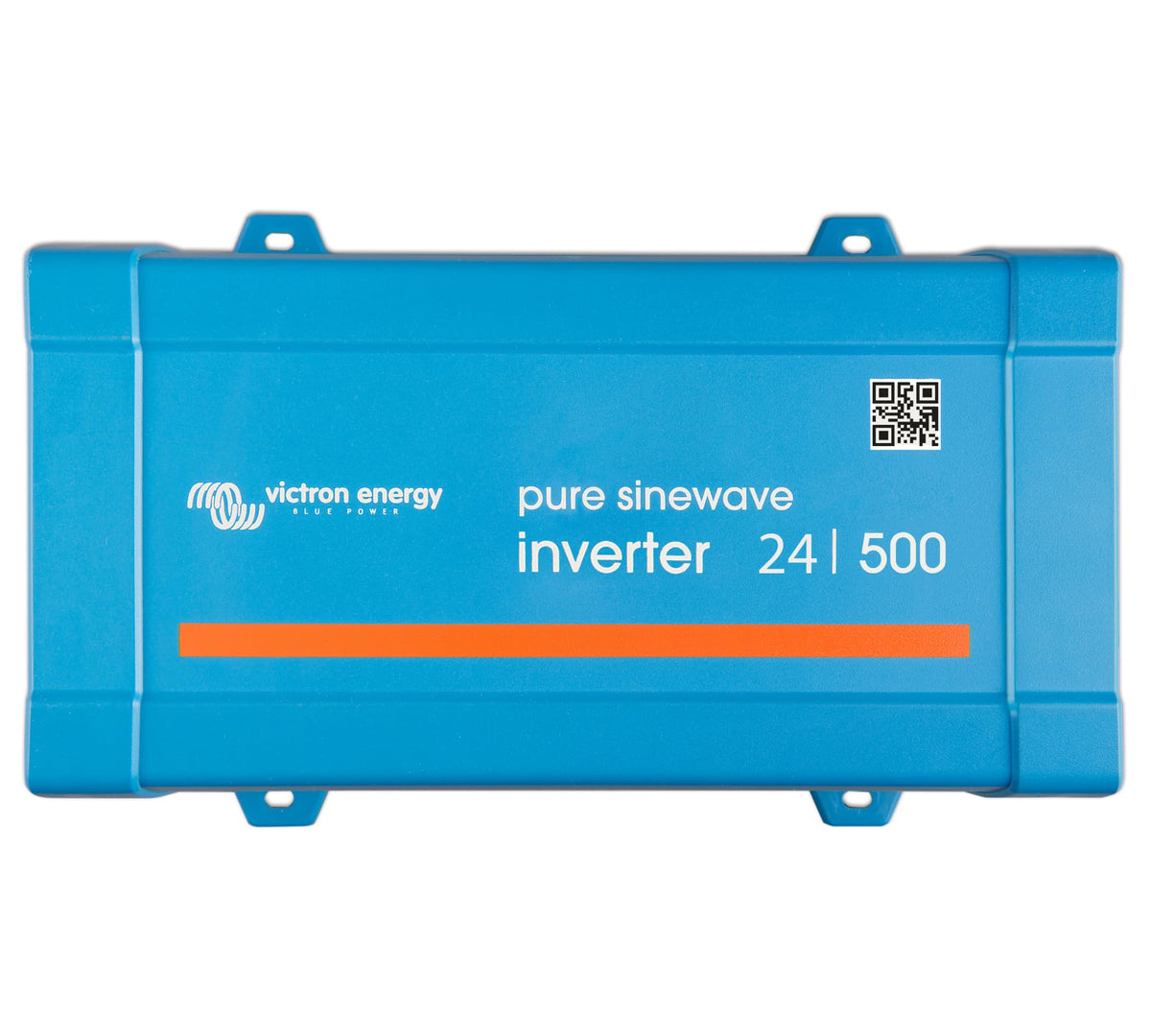 Victron Energy 500VA 24V inverter front view powering devices with pure sine output