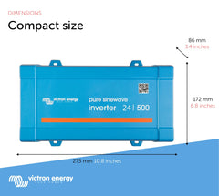 Victron Energy 500VA 24V inverter VE.Direct port for remote monitoring