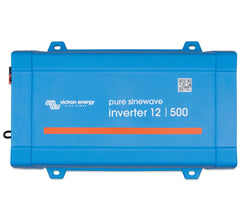 Victron Energy 500VA inverter front view powering 120V outlets efficiently