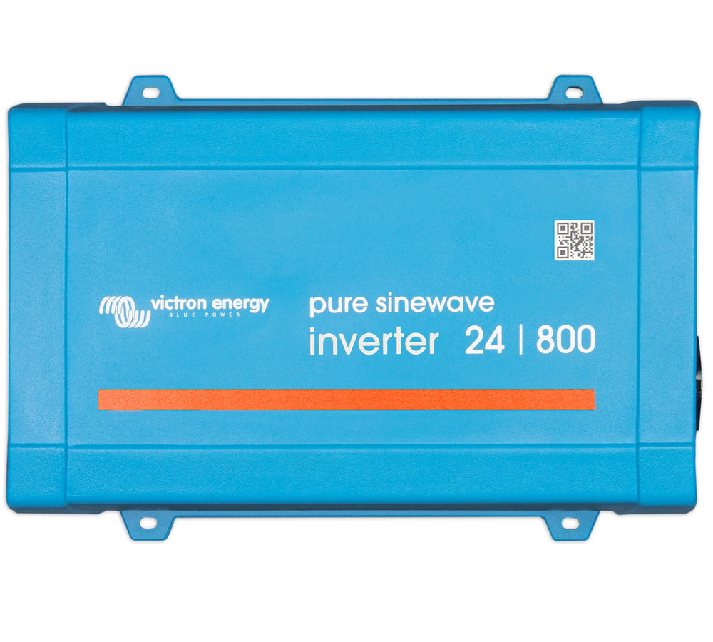 Victron Energy 800VA 24V inverter front view powers devices via a standard outlet