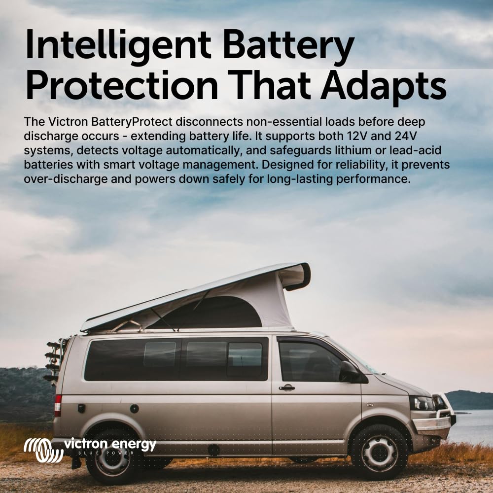 Victron Energy BatteryProtect with rugged terminals for reliable wiring.