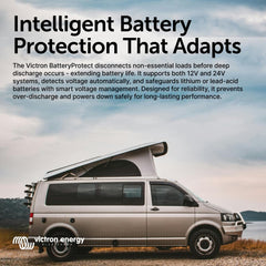 Victron Energy BatteryProtect with rugged terminals for reliable wiring.